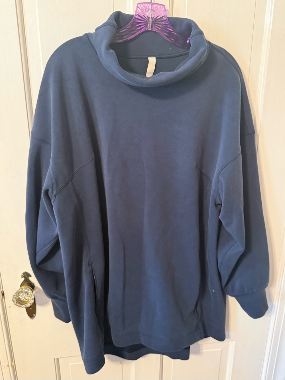 Lululemon modal-blend turtleneck tunic in a blue color. Size 12.
